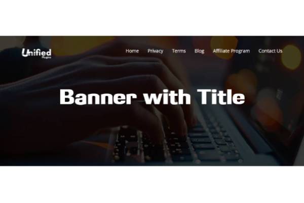 Banner with Title